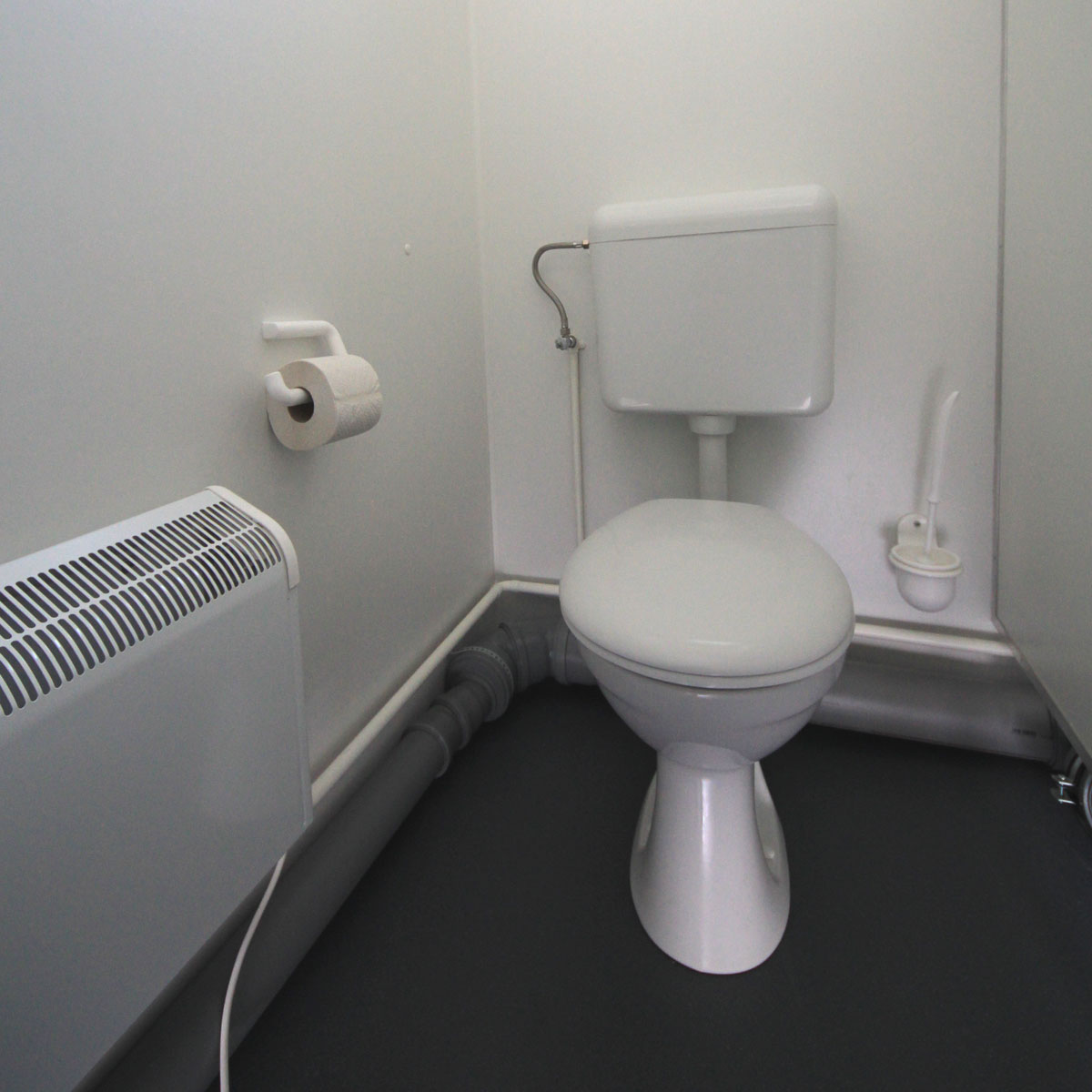 Wandmontierter Toilettenrollenhalter aus Kunststoff, weiß