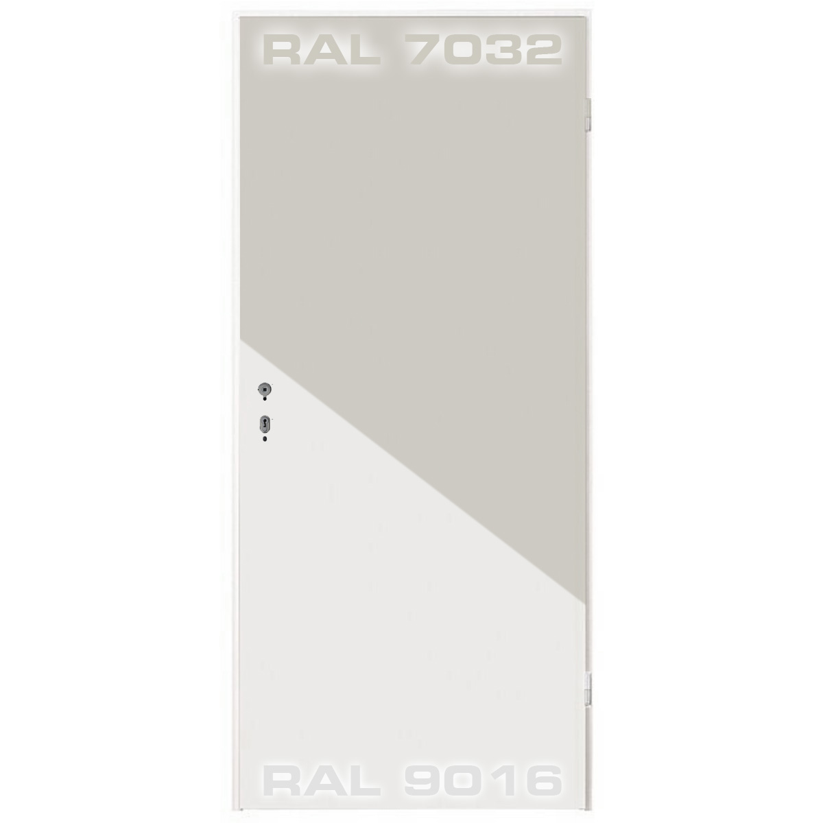 Ersatztür für Raumcontainer – Stahl-Türblatt – 875x2.000mm - lackiert RAL7032